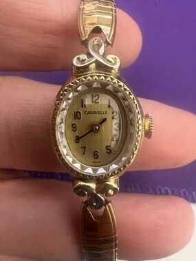 Women's Gold-Tone Oval Bracelet Watch